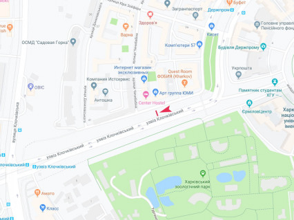 Ситилайт A в Харькове, 1.8x1.2  Клочківський узв (Пассіонарії узв.)., (3), з центру (пакетний продаж) схема