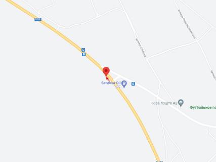 Билборд B в Богуславі, 6х3  А/д M-30 Стрий-Умань-Дніпро-Ізварине (через мм Вінницю, Кропивницький), км 1059+104 (праворуч) схема
