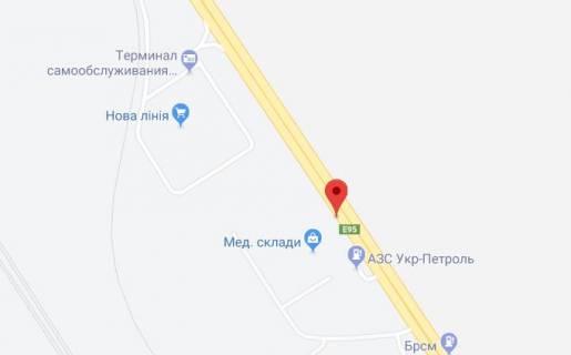 Білборд, Бігборд (Борд)  A у Одесі Київське шосе (Ленінградське шосе), 27А схема