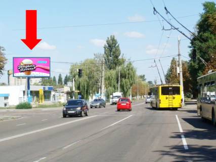 Билборд A в Житомире, 3x6  Вітрука вул. / Шевченка вул., біля супермаркетів "Олді", "АТБ", в центр, на світлофорі фото 1