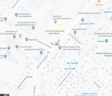 Скроллер A в Днепр (Днепропетровск) Науки (Гагаріна) пр., 26 - Телевізійна вул. - 254029 схема