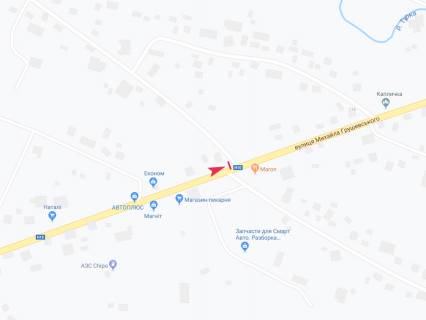 Білборд, Бігборд (Борд)  B у Заболотові, 3x6  смт Заболотів, Грушевського вул. схема