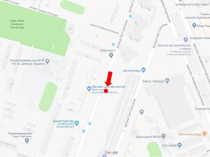 Билборд A в Киеве, 3x6  Сім'ї Сосніних вул., 12 в бік просп. Леся Курбаса (50-річчя Жовтня) схема