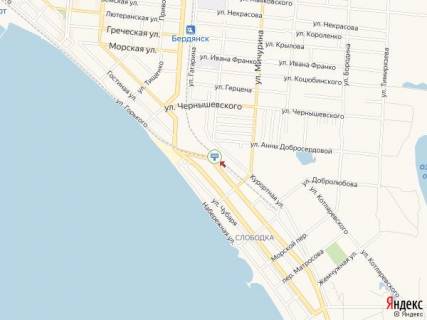 Билборд A в Бердянске Запорожских казаков ул., в районе БО "Морская" схема