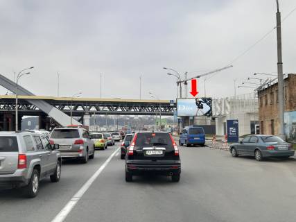 Призма  в Киеве, 3x6  Набережно-Рибальська вул., перед Подільсько-Воскресенським мостом, в бік Подолу - 445469 фото 1