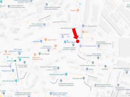 Сiтiлайт B у Києві, 1.8x1.2  Кловський Узвіз 9/2 - вул. Мечникова, на світлофорі, в сторону вул. Московської схема