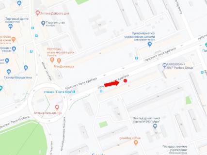 Video Billboard A in Kyiv, 3x6  Kurbasa av., 5, v storonu centru - 455951 scheme