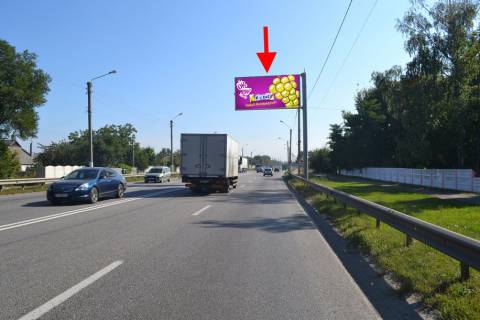 Билборд A в Песочине, 3x6  Полтавський шлях, с. Пісочин, будинок культури, в центр фото 1