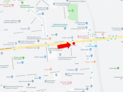 Призма A в Киеве, 3x6  просп. Берестейський (Перемоги). 106/2, біля супермаркетів "Сільпо", "Фокстрот", "Watsons", в центр - 214626 схема