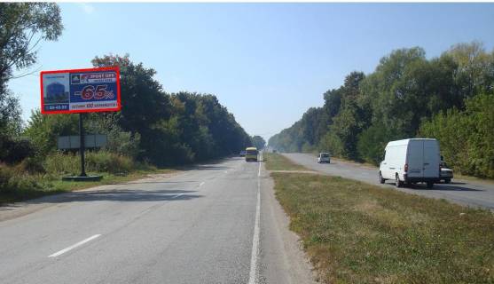 Билборд B в Виннице, 3x6  Барское шоссе - ул. Зоряна, из центра фото 1