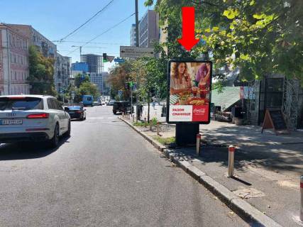 Ситилайт A в Киеве, 1.8x1.2  Володимирська вул., 42/78 - вул. Саксаганського, в бік вул. Жилянської фото 1