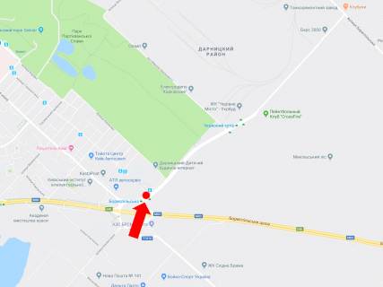 Призма  в Киеве, 3x6  Старобориспільська - пл. Харківська, роздільник, ст.м. "Бориспільська", в сторону ст.м. "Червоний Хутір" - 446112 схема