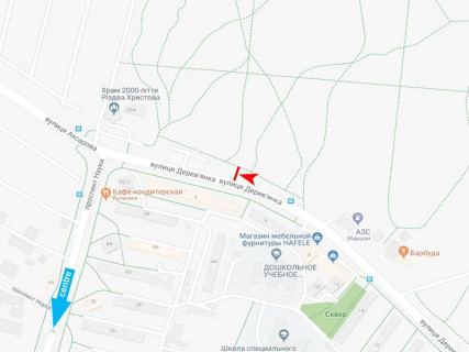 Призматрон, Призма A у Харкові, 3x6  Дерев'янка вул., навпроти буд. 4, з центру - 666736 схема