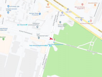 Билборд B в Харькове, 3x6  Тарасенка (кол. Плеханівська) вул. - Морозова вул., з центру схема