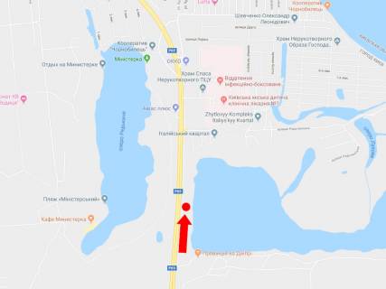Билборд A в Киеве, 3x6  Богатирська вул., в бік Вишгороду схема