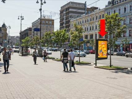 Скроллер B в Киеве, 1.8x1.2  Хрещатик вул., 29, біля магазину "Mark&Spencer", "Roshen" - 469926 фото 1