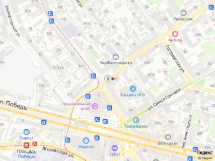 Видеоборд A у Києві Бульварно-Кудрявська вул. (колиш. вул. Воровського), 51, навпроти, прайс за трансляцію ролика 10 сек 1вихід/80 сек, з 0:00 до 23:59 - 393768 схема