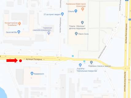 Призма A в Киеве, 3x6  Полярна вул., 12, на мосту, в сторону супермаркетів "Епіцентр", "Сільпо", вул. Богатирській - 184906 схема