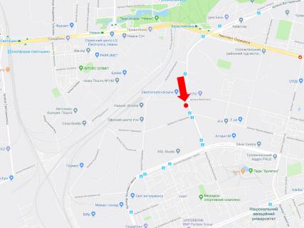 Билборд A в Киеве, 3x6  Василенко вул. - Олекси Тихого вул. (Виборзька), в сторону бул. Гавела (колиш. Лепсе) схема