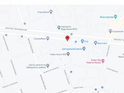 Видеоборд A у Миколаєві Центральний просп. (Леніна просп.)., 23/5, аптека "Мед Сервіс", №Юг002, прайс за ролик 10 сек 1 вихід/5 хвилин, з 8:00-22:00. Розрахунок для інших параметрів трансляції уточнюйте у менеджера. - 301464 схема