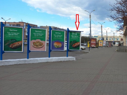 Ситилайт B в Черкассах, 1.7x1  Володимира Ложешнікова (Крупської) вул., 1, Привокзальна площа, (1) фото 1