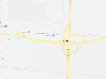 Билборд  в Белой Церкви, 3x6  в'їзд у місто з боку Києва, шляхопровід схема