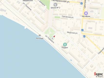 Ситилайт A в Бердянске Азовский пр. - Приморская пл., возле колеса обозрения схема