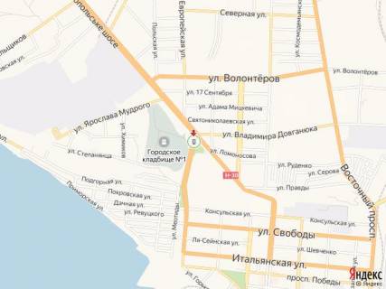 Ситилайт A в Бердянске Западный пр., спуск схема