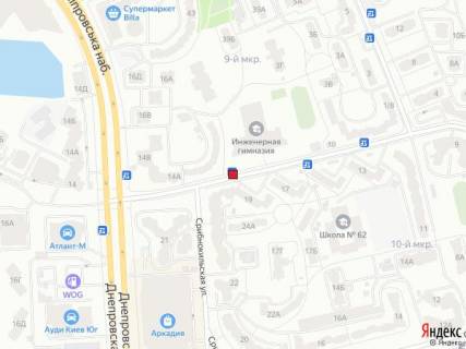 Нестандарт A в Киеве Княжий Затон вул., 12, зупинка "Дніпровська набережна", монтаж+демонтаж оплачується окремо. Вартість уточнюйте у менеджера. схема