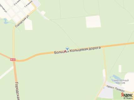 Билборд B в Киеве Велика кільцева дорога, 1,5 км від КП "Пуща-Водиця", в сторону Газопровідна вул. схема