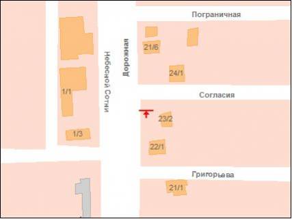 Билборд A в Одессе Небесної Сотні пр. (колиш. Жукова пр.) - Злагоди вул. схема