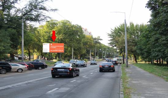 Билборд B в Киеве, 3x6  Вишгородська вул., 45, біля ЖК "Паркове місто", в бік Шевченка пл. фото 1