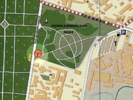 Билборд + в Одессе, 3x6  Люстдорфська дорога, Артилерійський парк, в центр схема