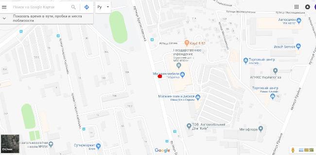 Призма A в Киеве Братиславська вул., 52, біля ТЦ "Б-52" - 228797 схема