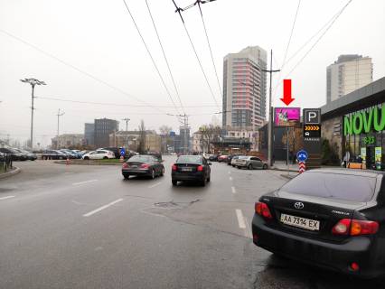 Скролер, Скрол A у Києві, 2.3x3.14  Кирпи 5-Б, біля супермаркету Novus, McDonald's, навпроти Південного залізничного вокзалу, в сторону вул. Липківського - 296391 Фото 1