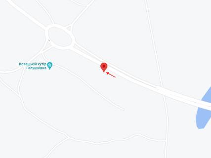 Білборд B у , , 6х3  Т-04-41, км 15+645 (ліворуч), Рух від м. Кам'янське, перед розв'язкою на с. Гречане, на Хутір Галушківка схема
