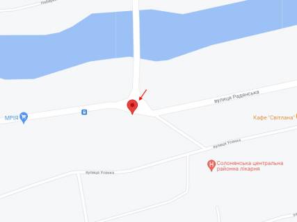 Білборд, Бігборд (Борд)  A у , , 6х3  смт. Солоне, вул. Шевченка, 45 схема