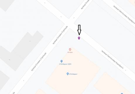 Бэклайт A в Днепр (Днепропетровск) Січових Стрільців ул. (бывш. Артема ул.), 21А - Храброго ул. (бывш. Чкалова ул.) схема