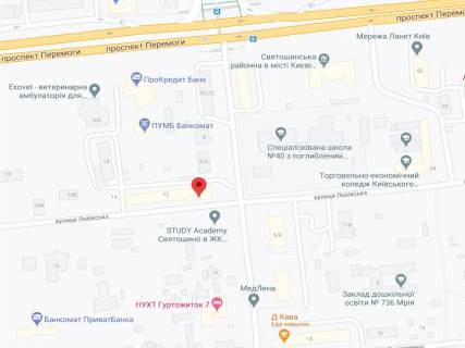 Видеоборд A в Киеве Львівська вул., 12, аптека "Вітамін", прайс за ролик 10 сек 1 вихід/5 хвилин, на двосторонньому екрані, від 144 виходів на день. Розрахунок для інших параметрів трансляції уточнюйте у менеджера. - 301177 схема