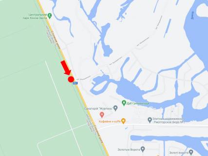 Билборд  в Киеве, 3x6  Столичне шосе - вул. Монашенська, 500 м до санаторію "Жовтень", з Києва схема