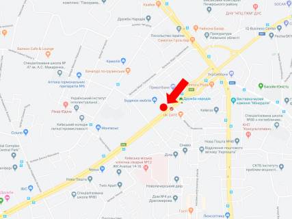 Видеоборд A в Киеве, 2.3x3.14  Миколи Міхновського бул. (колиш. бул. Дружби Народів), 23, ст. м. "Звіринецька", в сторону ст. м. "Либідська" - 214721 схема