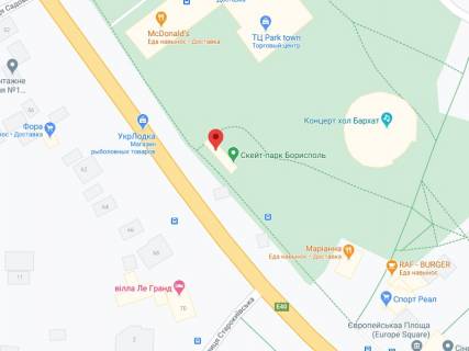 Видеоборд A в Борисполе Київський шлях вул., 69, аптека "Вітамін", прайс за ролик 10 сек 1 вихід/5 хвилин, з 8:00-22:00. Розрахунок для інших параметрів трансляції уточнюйте у менеджера. - 301241 схема