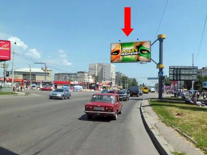 Билборд A в Кропивницкий (Кировоград), 3x6  Яновського вул. / Тельнова вул. (кол. Правди пр.), "Колгосний" і "Критий" ринки фото 1