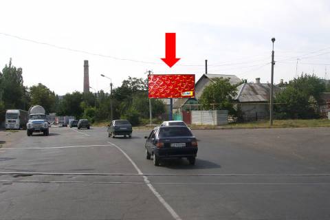 Билборд  в Мелитополе, 3x6  Фрунзе вул. / Горького вул., біля Силікатного заводу фото 1