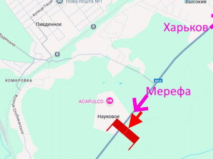 Нестандарт A в Науковое (Науковое), 3x12  Сімферопольське шосе, с. Наукове, у бік Мерефи схема