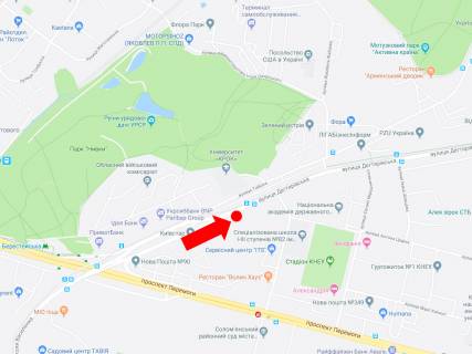 Видеоборд A в Киеве, 3x6  Дегтярівська вул. 51, на світлофорі, в сторону вул. Теліги - 456984 схема