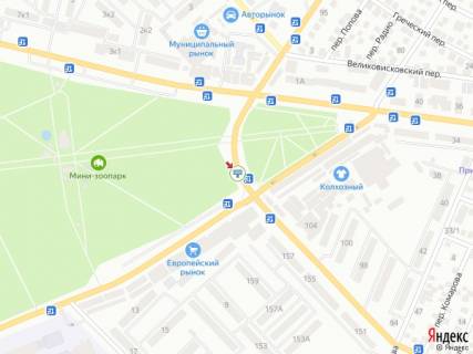 Билборд B в Кропивницкий (Кировоград), 6x3  Яновського вул.-Героїв України вул. (Героїв Сталінграда вул.), (АТБ-маркет, АЗС "WOG"), в напрямку Любомира Гузара вул. (Комарова) схема