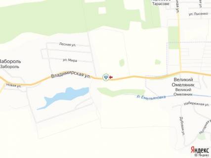 Billboard B in Zaborol, 3х6  Volodimirs'ka st._viizd z m. Luc'k (Zaborol') scheme