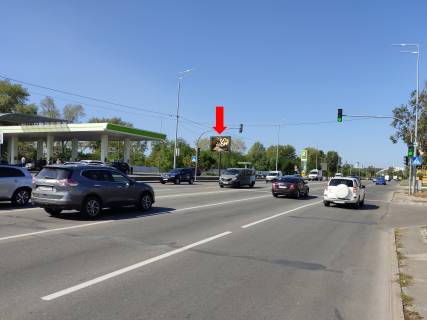 Бэклайт  в Киеве, 2.3x3.14  Дніпровська набережна, 8а, біля АЗС "Окко", в сторону мосту Патона фото 1