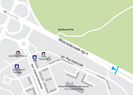 Билборд B в Харькове, 3x6  просп. Героїв Харкова (Московський)., (1), з міста схема